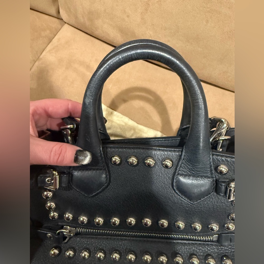 Burberry Baby Banner Studded Leather and House Check Tote Crossbody - Picture 10 of 10